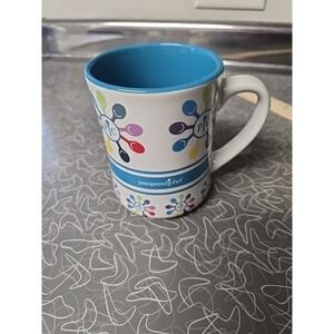 Pampered Chef Logo & Spoons Ceramic Coffee Mug Multicolor 12 Oz